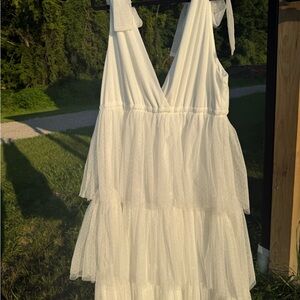 Baltic Born White Layered Dress